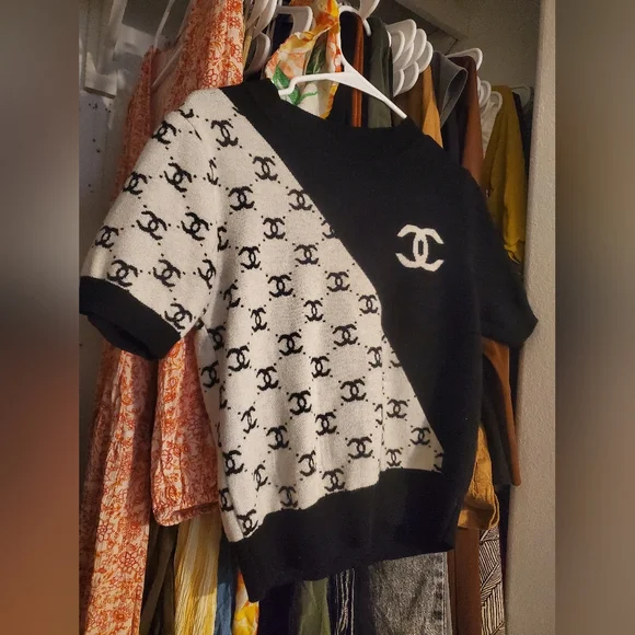 Designer Logo Knit Top - Picture 3 of 3